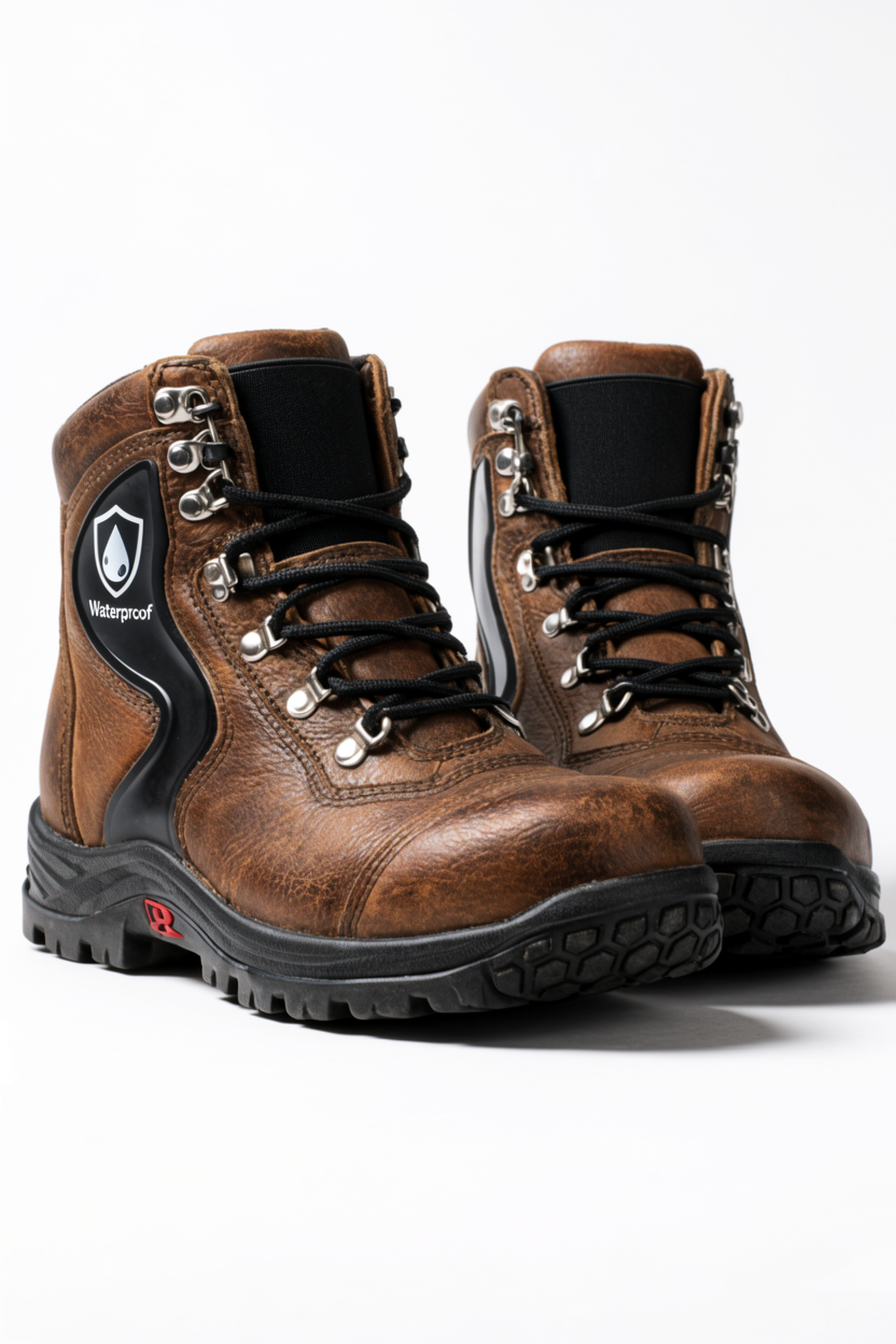 Work Boots - Steel Toe Waterproof
